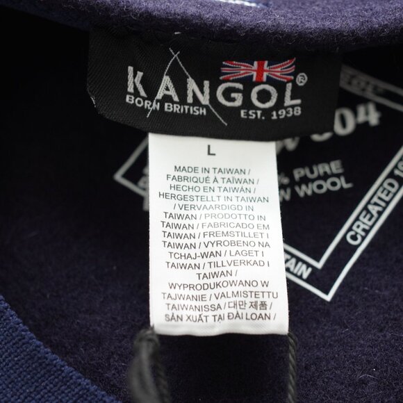 NWT Kangol Wool 504 Flat Cap in Navy Blue Size L - Picture 6 of 9